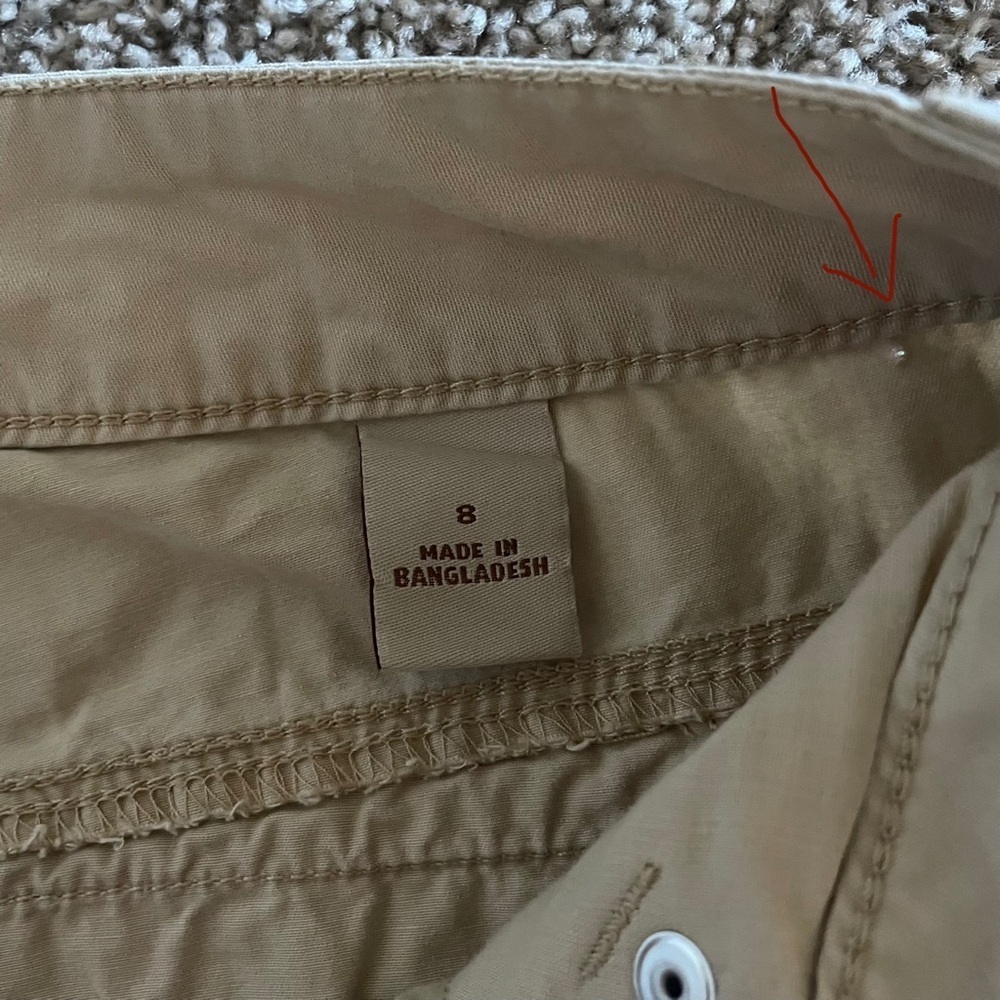 Natural Reflections Bermuda Shorts Women’s 8 Khaki Beige Y2K Outdoorsy Casual - Picture 6 of 13